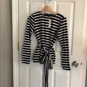 J. Crew long sleeves stripes shirt small (NWT)